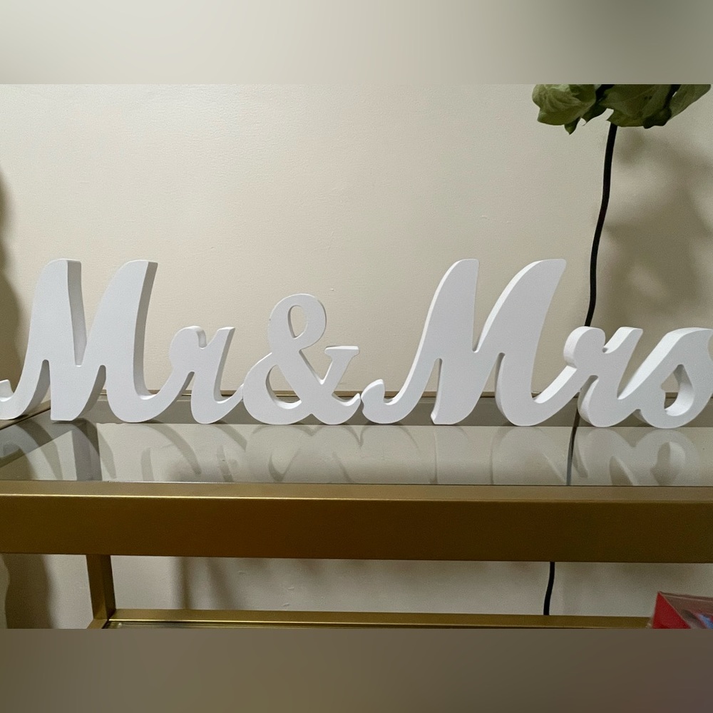 Wedding table sign